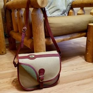 G. H. Bass & Co. Canvas "Saddlebag" Purse - EUC